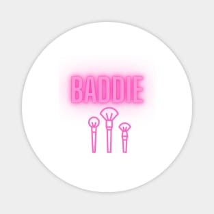 Baddie - White/Pink Magnet